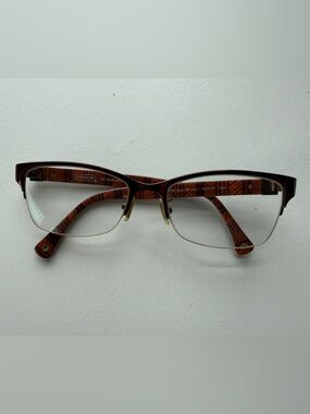 Coach HC5038 Montana Semi-Rimless Frames Satin Brown Women's Eyewear